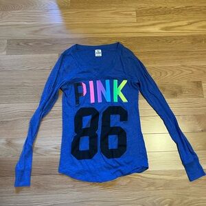 PINK Victoria's Secret Blue Tee